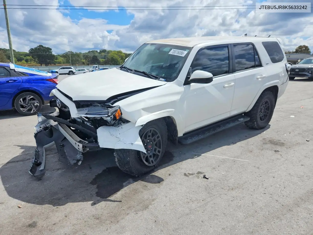 TOYOTA 4RUNNER 2019, VIN JTEBU5JR8K5633242