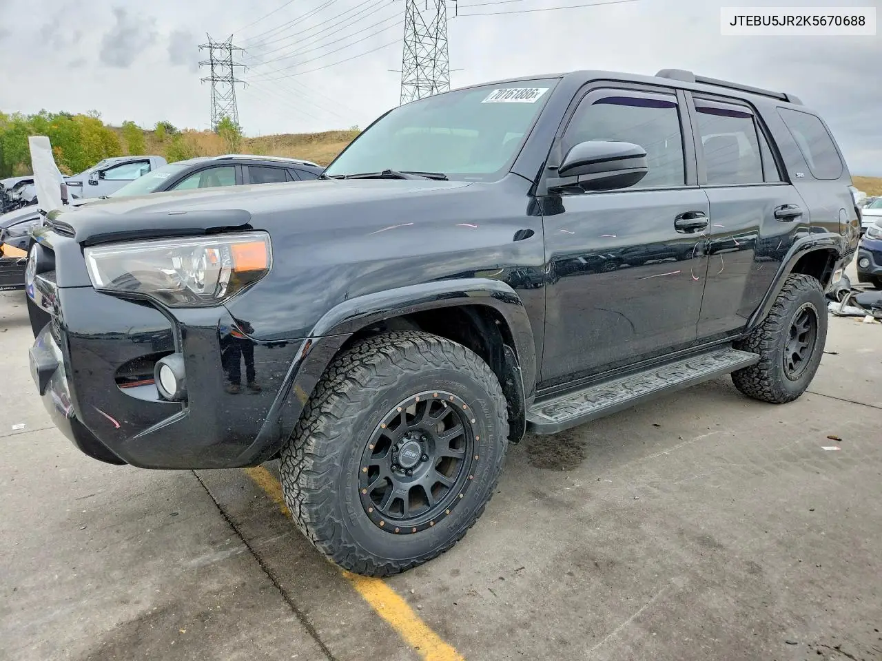TOYOTA 4RUNNER 2019, VIN JTEBU5JR2K5670688