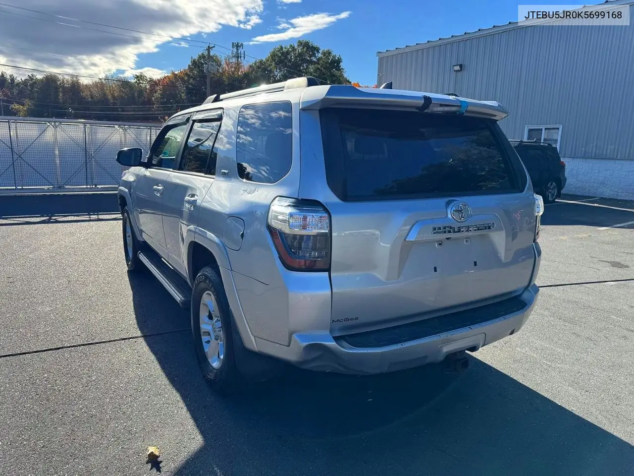TOYOTA 4RUNNER 2019, VIN JTEBU5JR0K5699168
