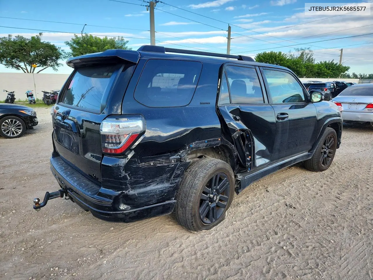 2019 TOYOTA 4RUNNER VIN JTEBU5JR2K5685577 — фото 3