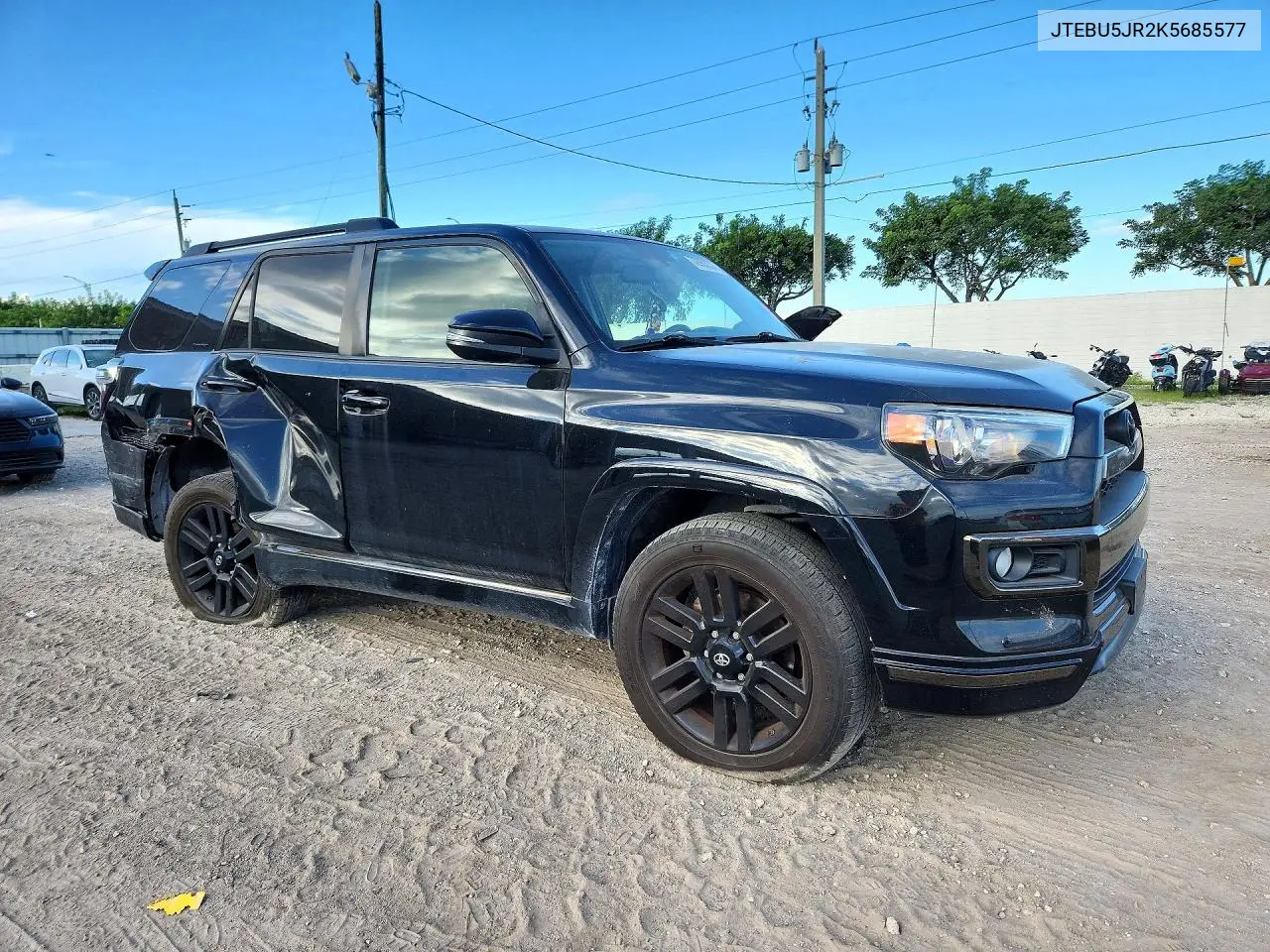 2019 TOYOTA 4RUNNER VIN JTEBU5JR2K5685577 — фото 4