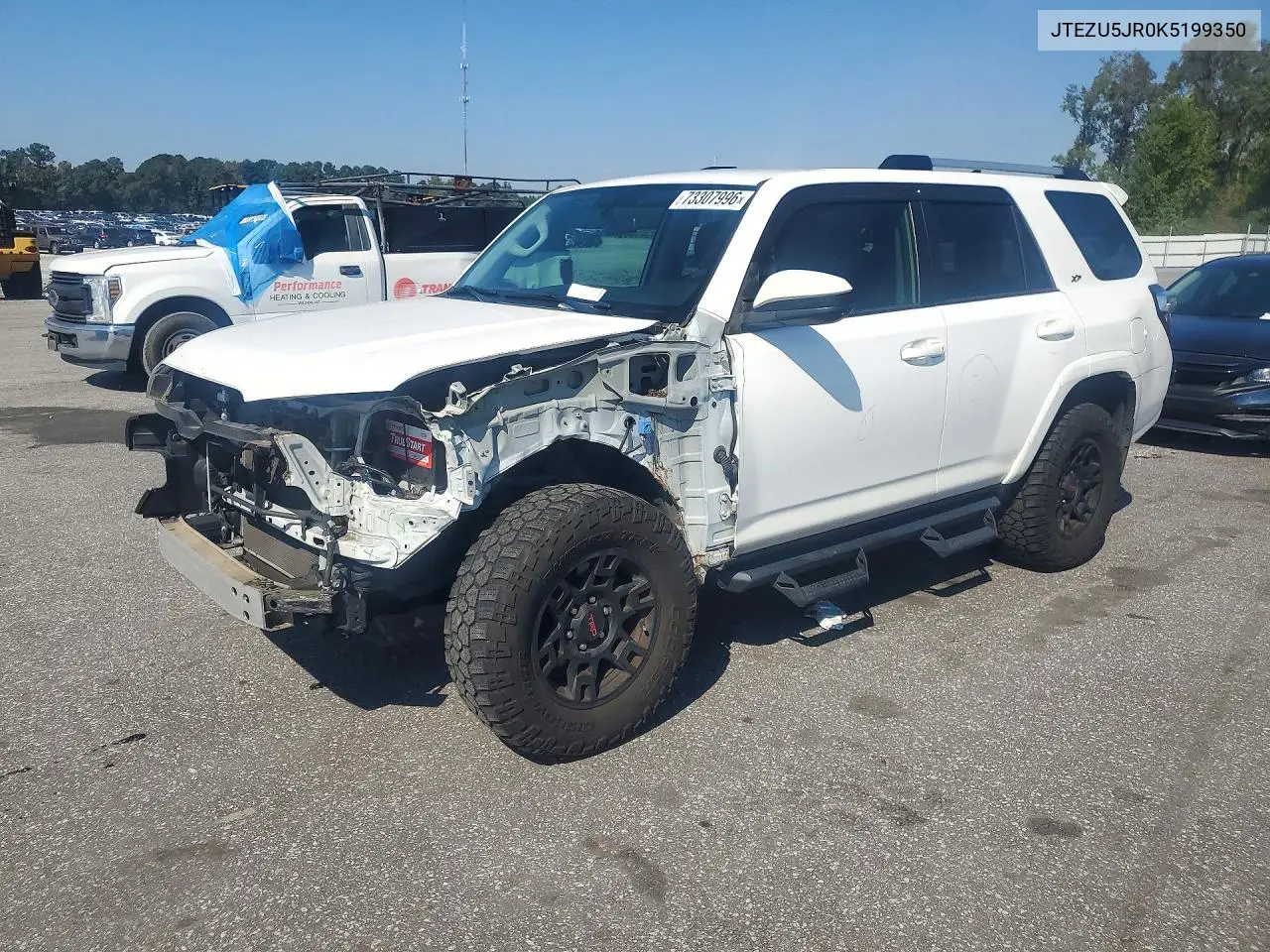 TOYOTA 4RUNNER 2019, VIN JTEZU5JR0K5199350