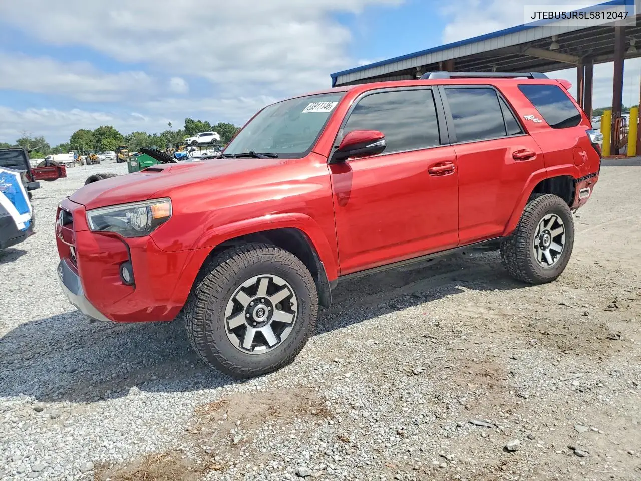 TOYOTA 4RUNNER 2020, VIN JTEBU5JR5L5812047