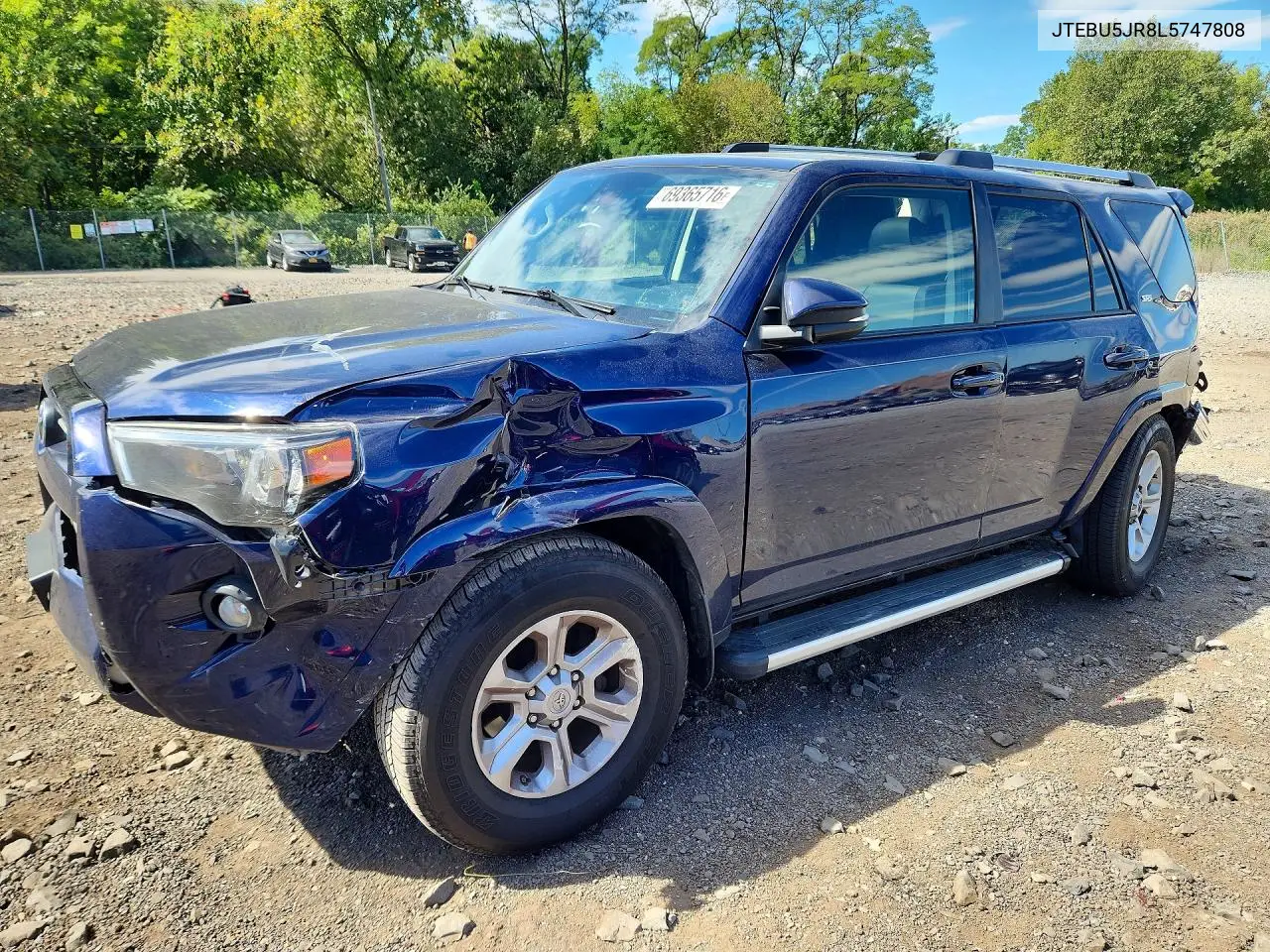 TOYOTA 4RUNNER 2020, VIN JTEBU5JR8L5747808