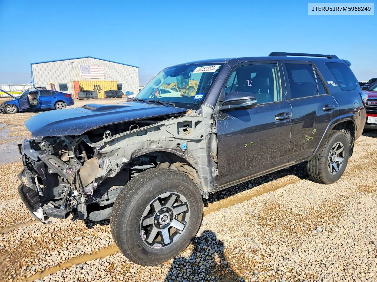 TOYOTA 4RUNNER 2021, VIN JTERU5JR7M5968249