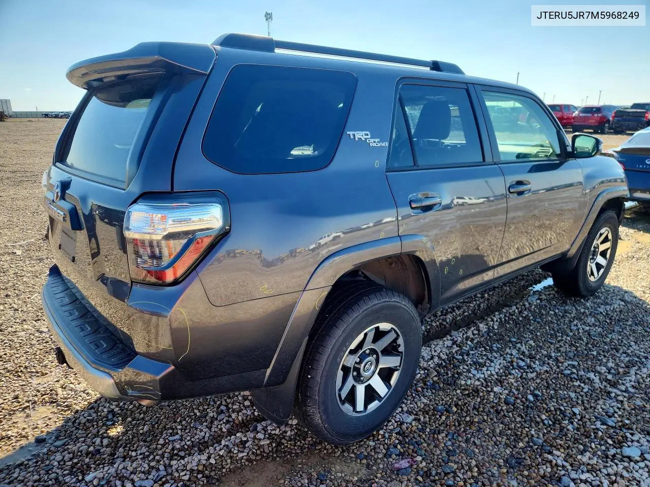 2021 TOYOTA 4RUNNER VIN JTERU5JR7M5968249 — фото 3