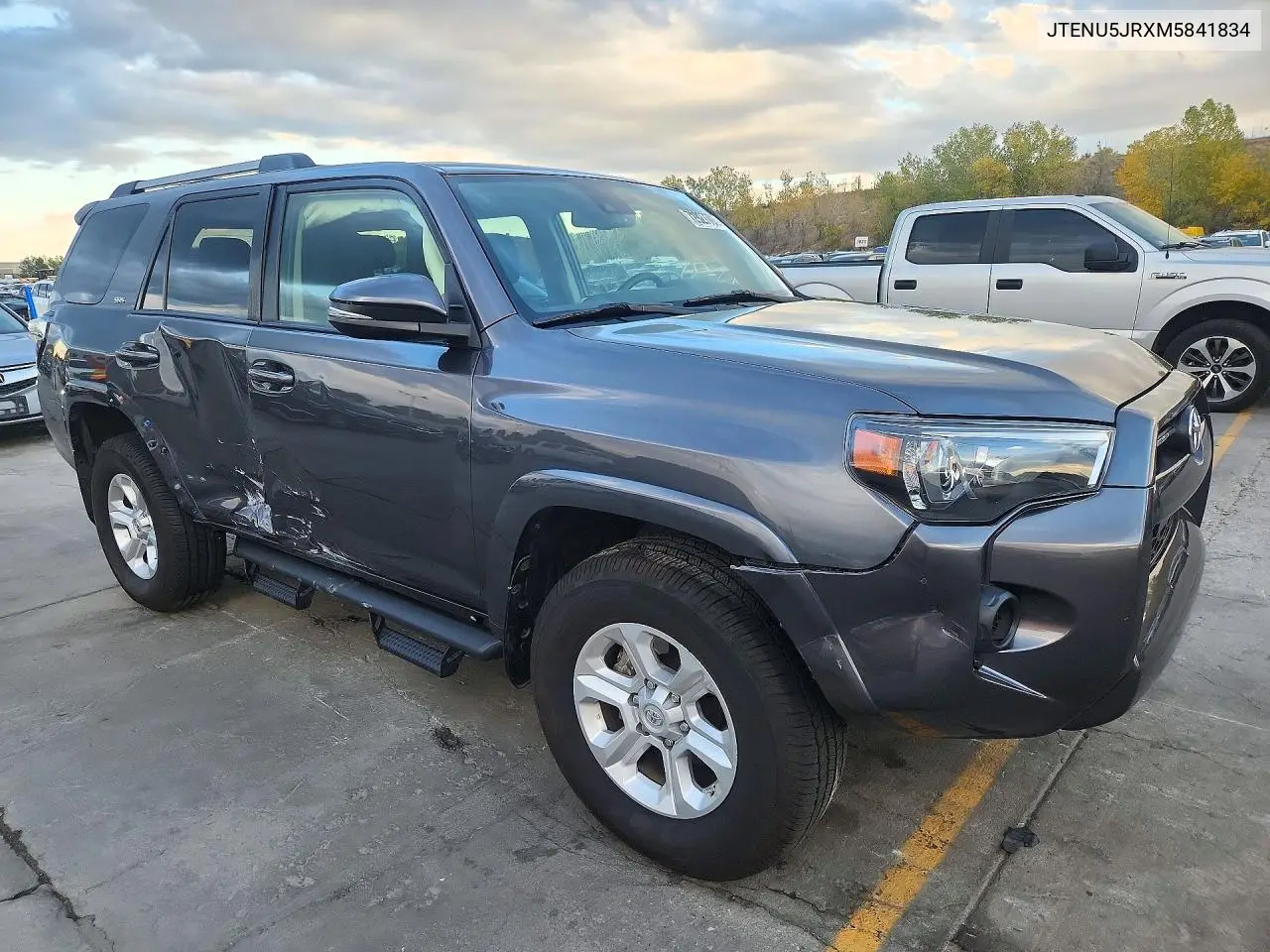 2021 TOYOTA 4RUNNER VIN JTENU5JRXM5841834 — фото 4