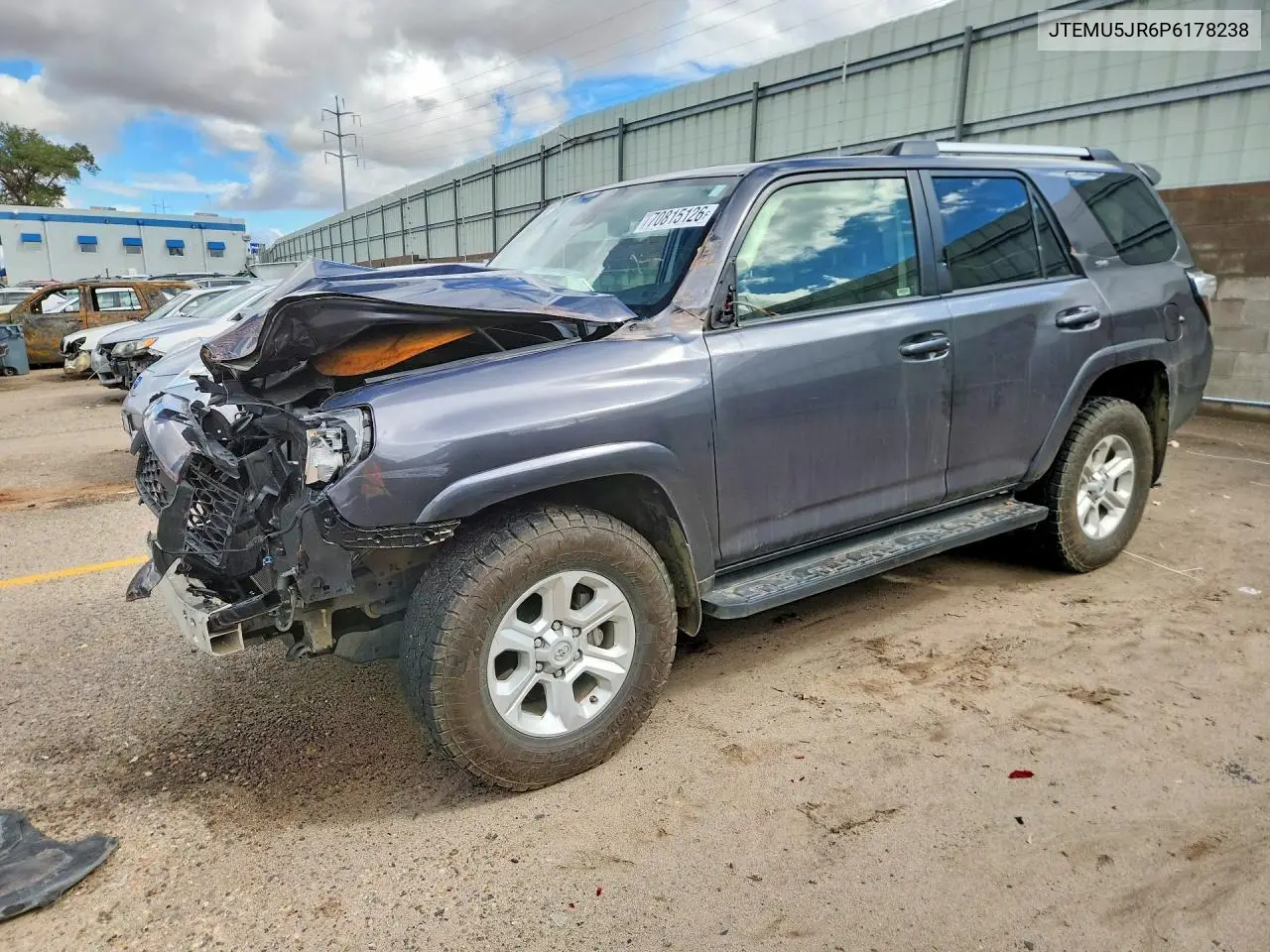 TOYOTA 4RUNNER 2023, VIN JTEMU5JR6P6178238