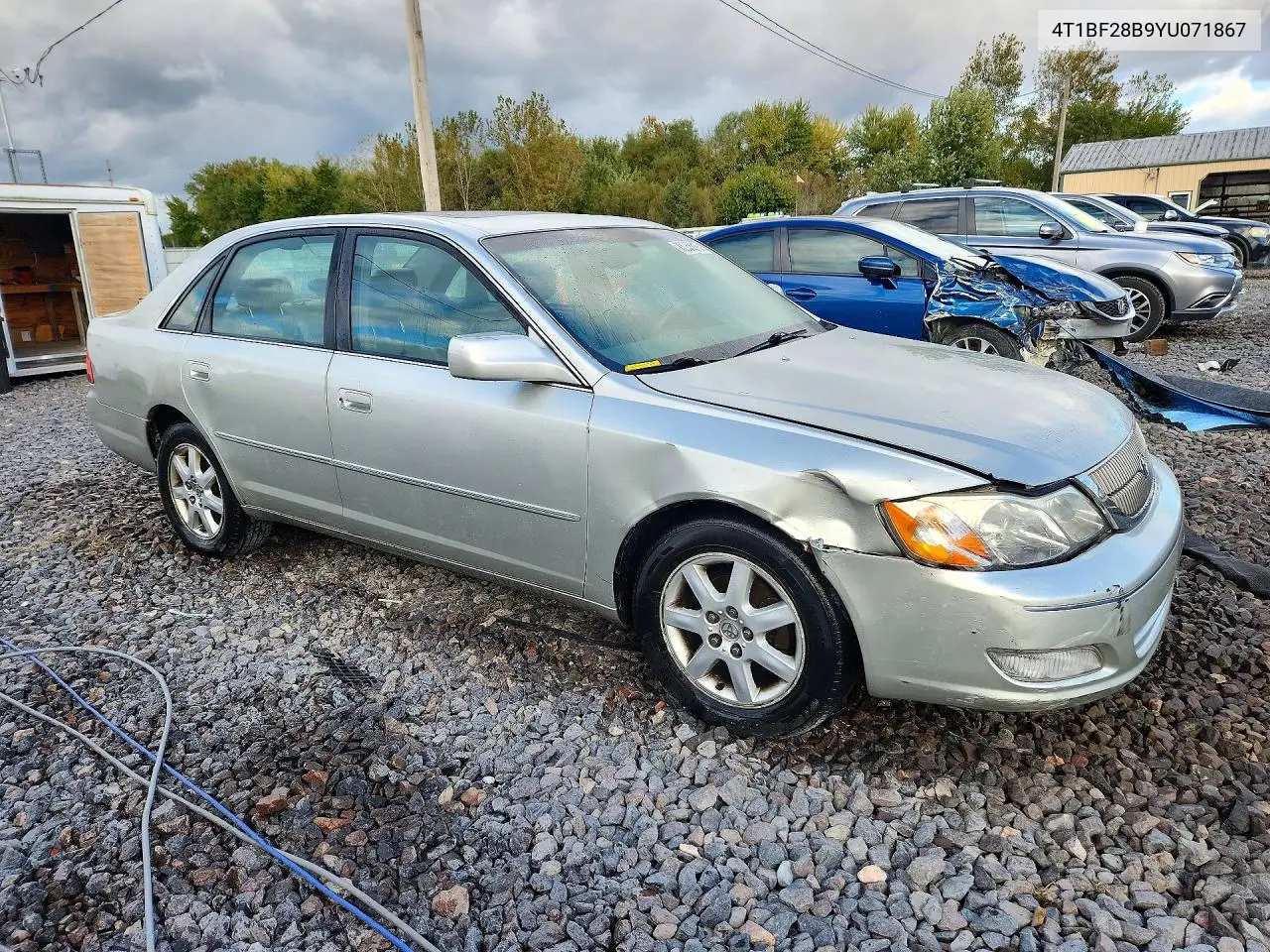 2000 TOYOTA AVALON VIN 4T1BF28B9YU071867 — фото 4