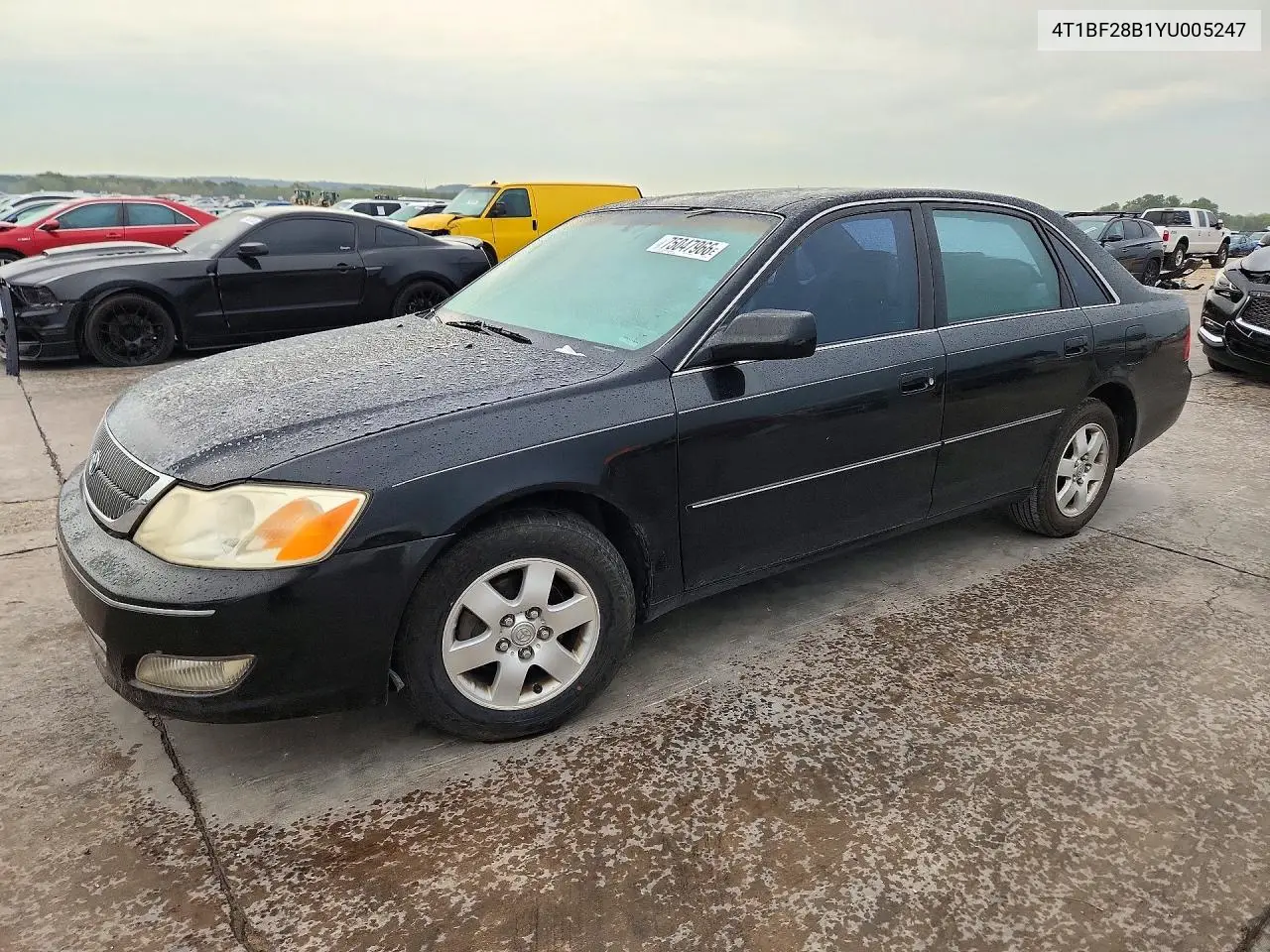 TOYOTA AVALON 2000, VIN 4T1BF28B1YU005247