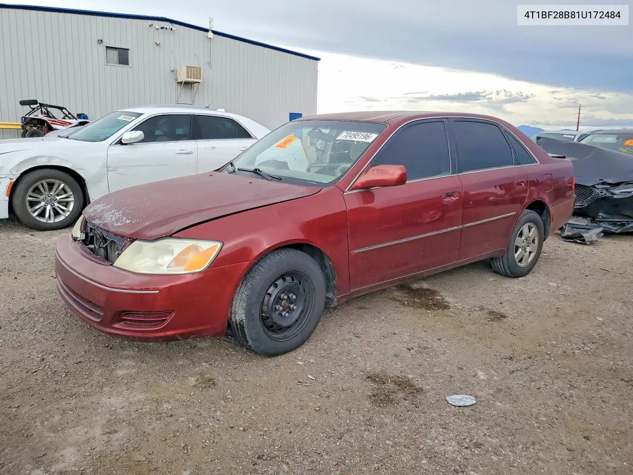 TOYOTA AVALON 2001, VIN 4T1BF28B81U172484
