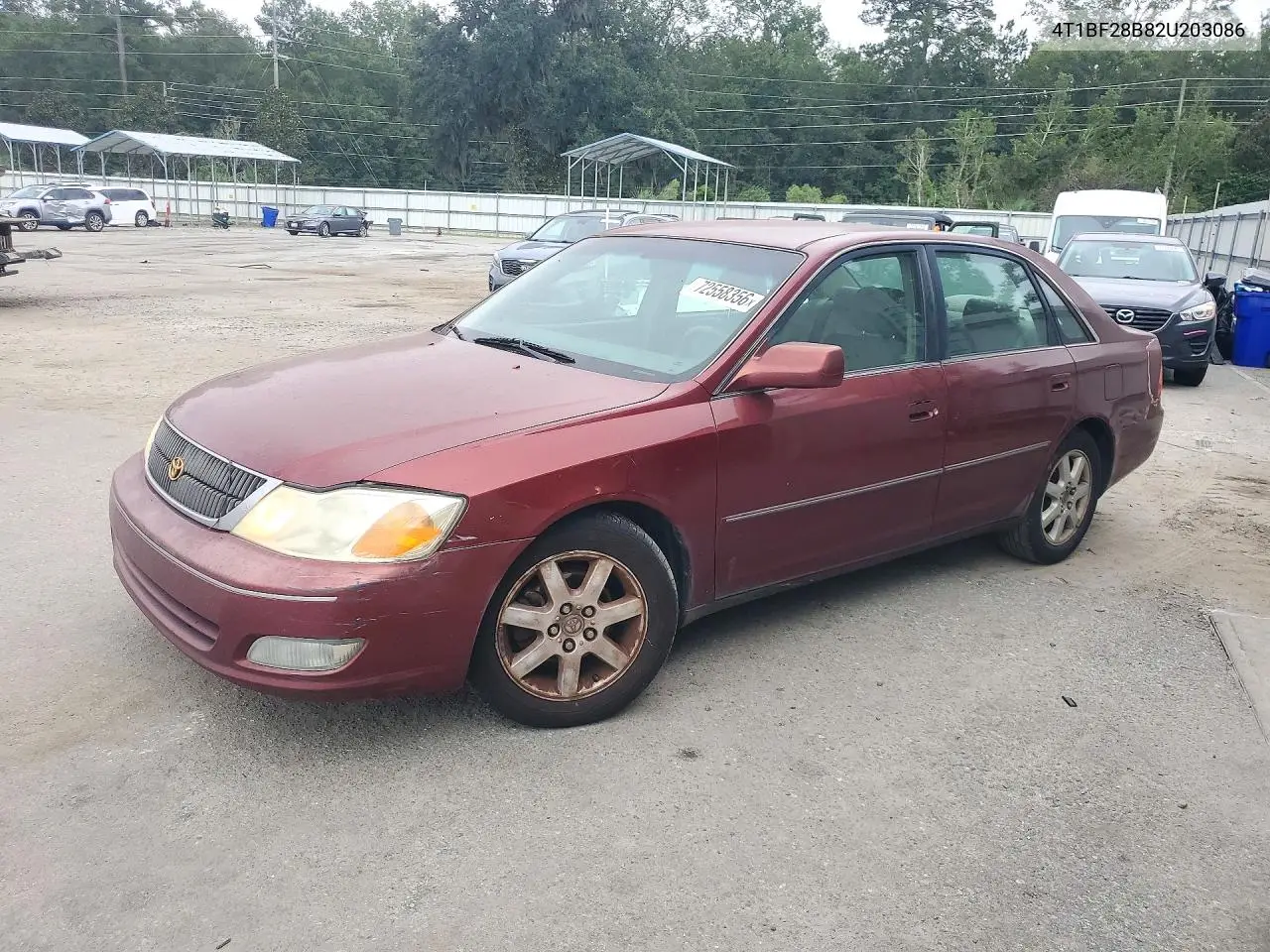 TOYOTA AVALON 2002, VIN 4T1BF28B82U203086