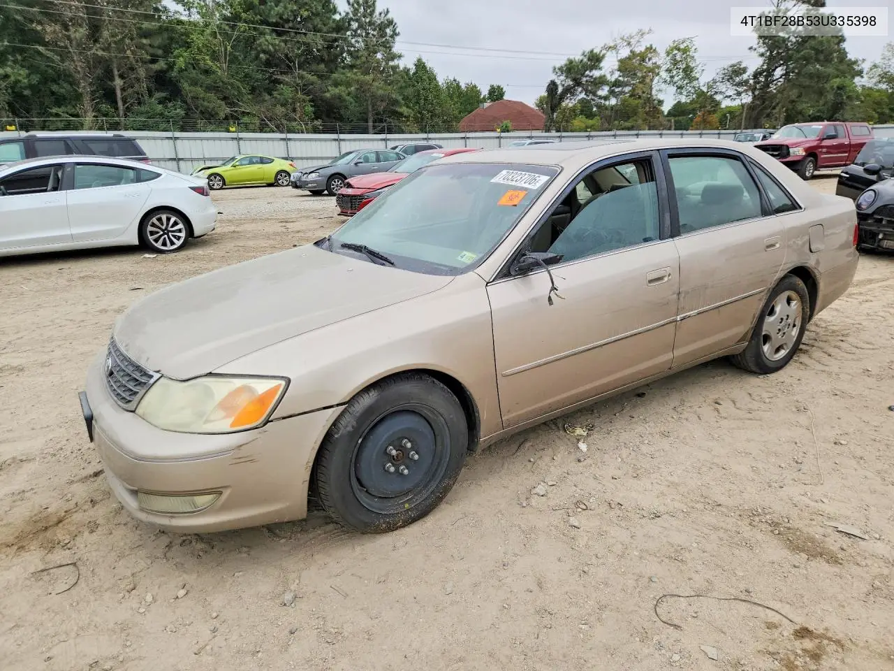 TOYOTA AVALON 2003, VIN 4T1BF28B53U335398