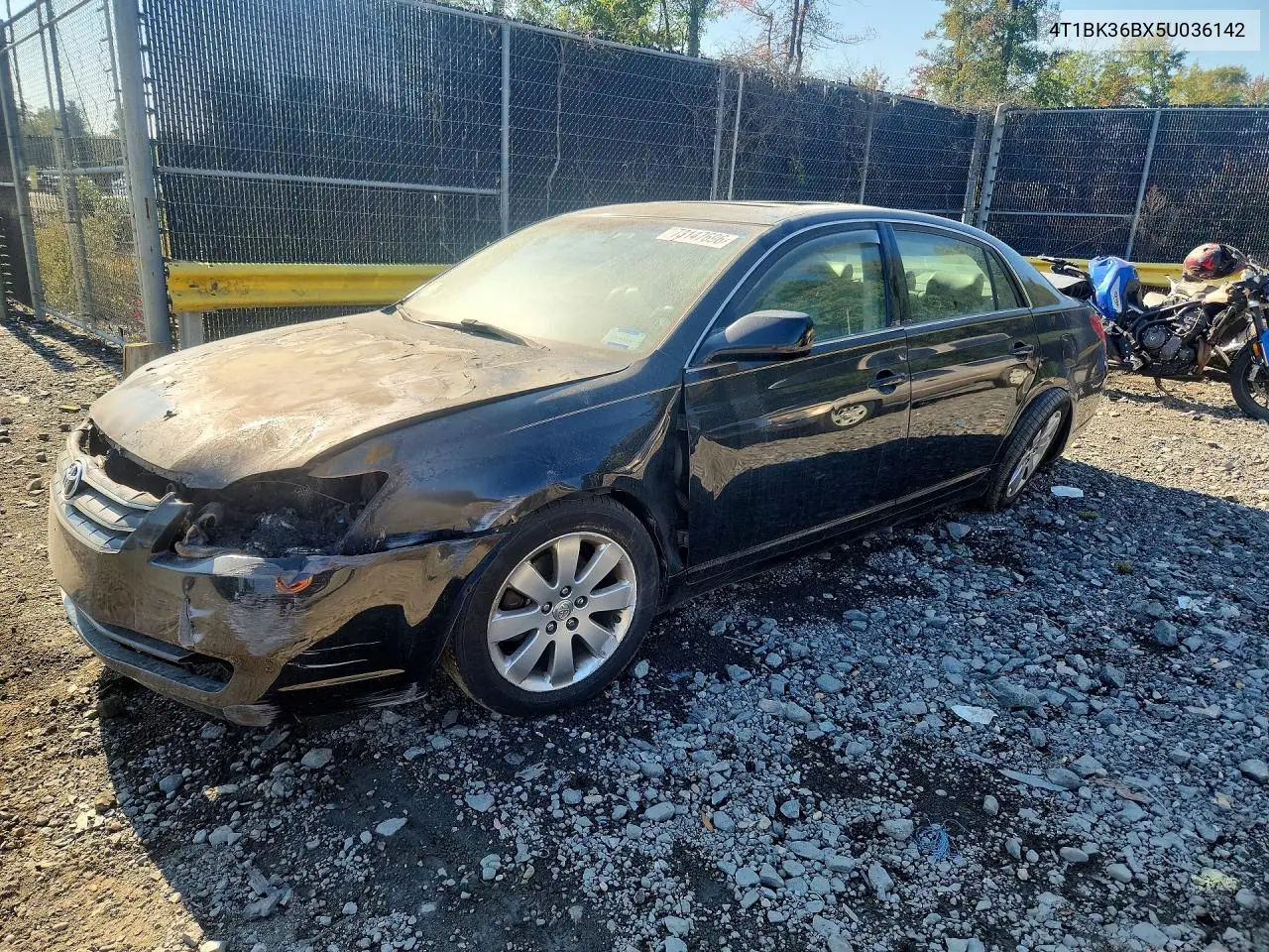 TOYOTA AVALON 2005, VIN 4T1BK36BX5U036142