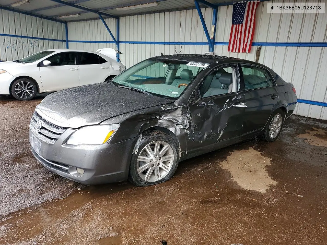TOYOTA AVALON 2006, VIN 4T1BK36B06U123713