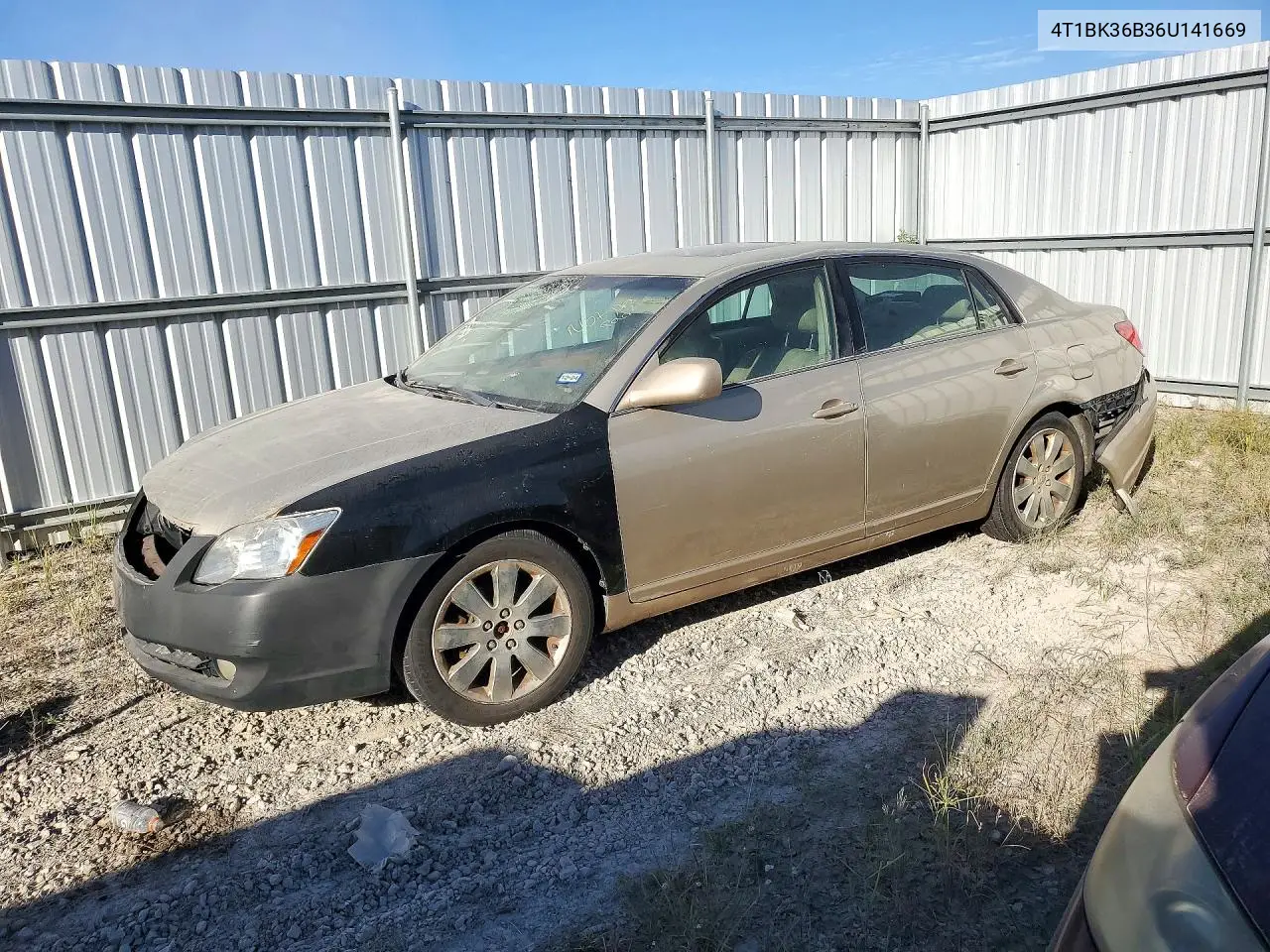 TOYOTA AVALON 2006, VIN 4T1BK36B36U141669
