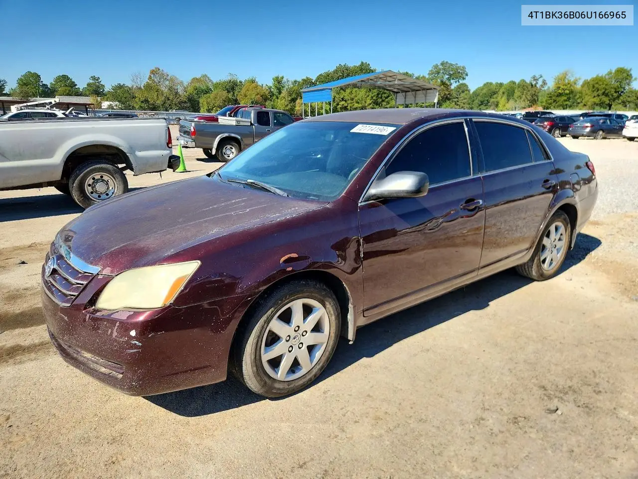 TOYOTA AVALON 2006, VIN 4T1BK36B06U166965