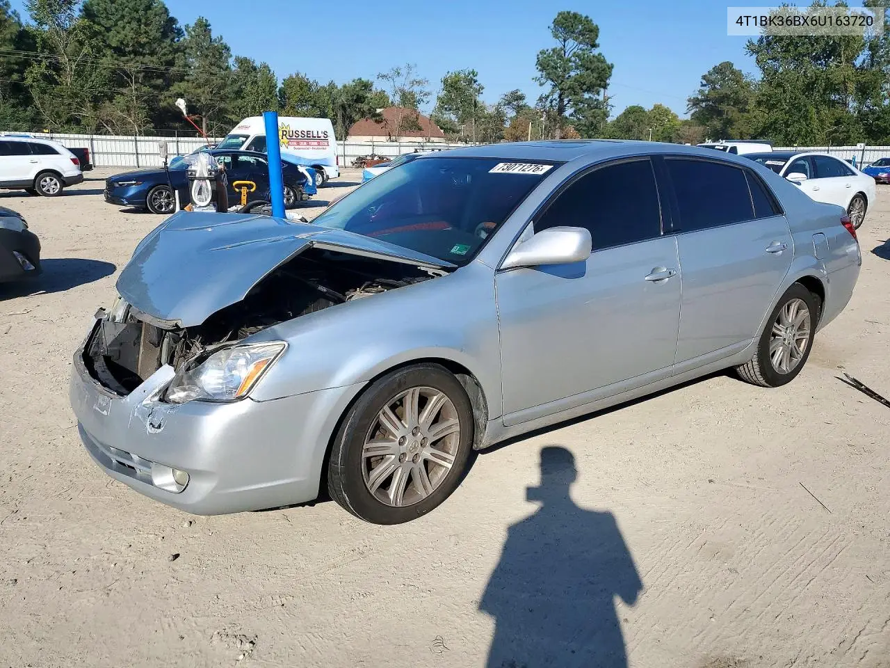 TOYOTA AVALON 2006, VIN 4T1BK36BX6U163720