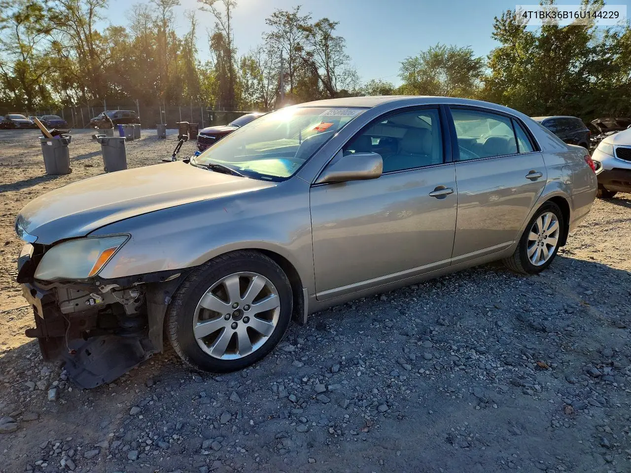 TOYOTA AVALON 2006, VIN 4T1BK36B16U144229
