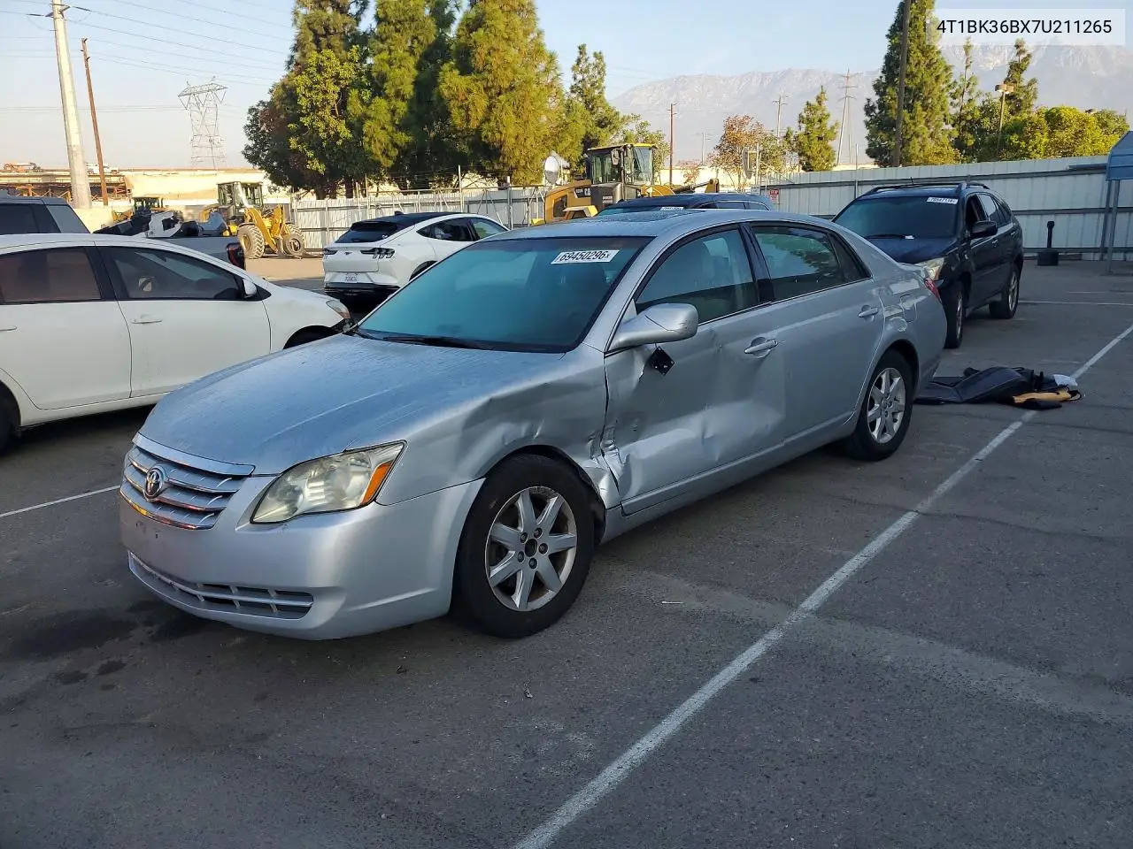 TOYOTA AVALON 2007, VIN 4T1BK36BX7U211265