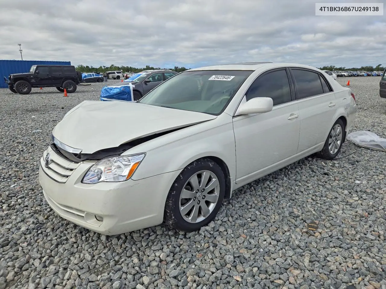 TOYOTA AVALON 2007, VIN 4T1BK36B67U249138