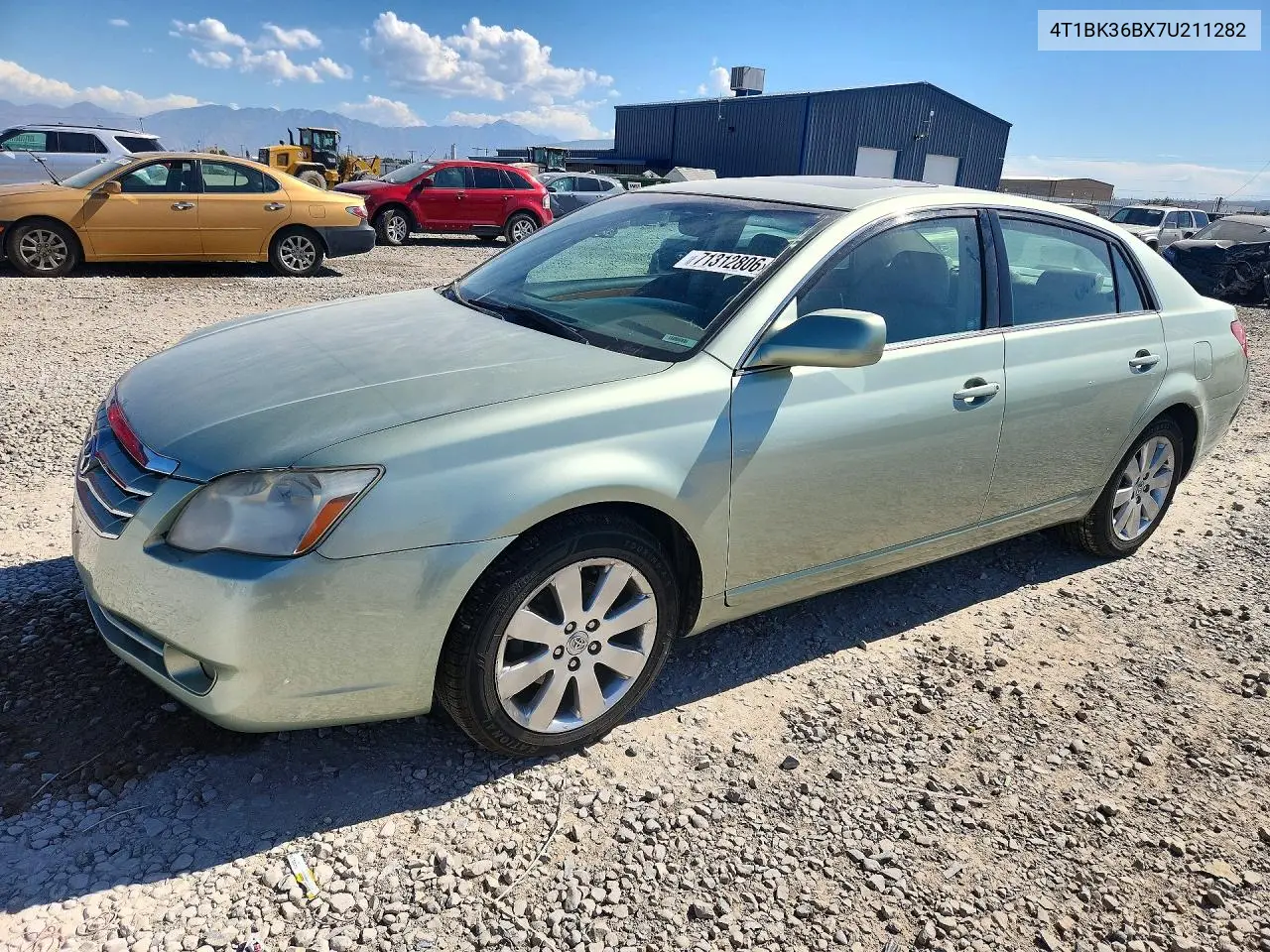TOYOTA AVALON 2007, VIN 4T1BK36BX7U211282