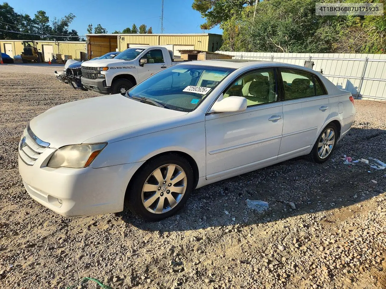 TOYOTA AVALON 2007, VIN 4T1BK36B87U175933