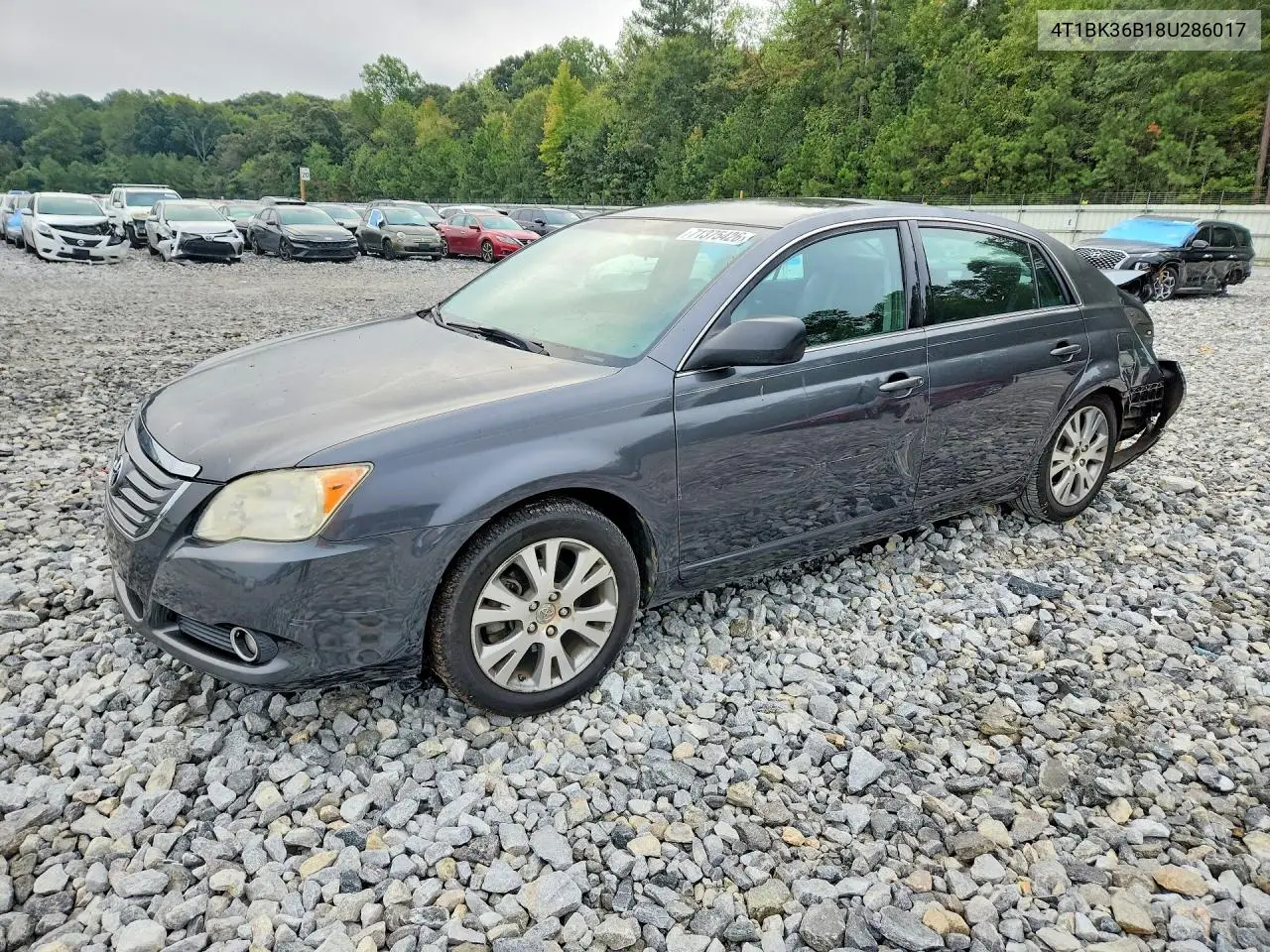 TOYOTA AVALON 2008, VIN 4T1BK36B18U286017