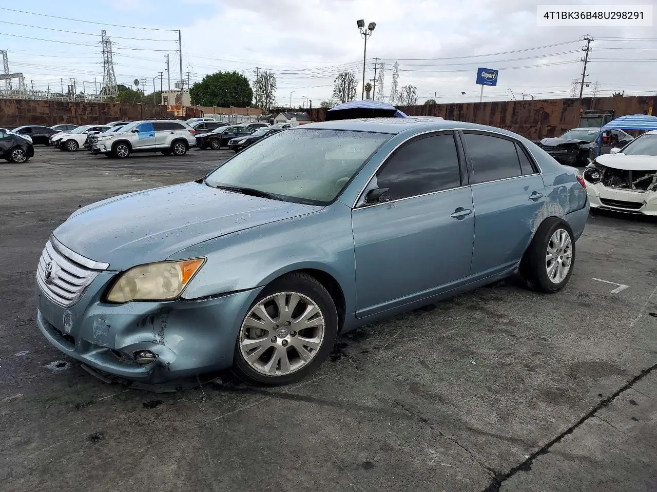 TOYOTA AVALON 2008, VIN 4T1BK36B48U298291