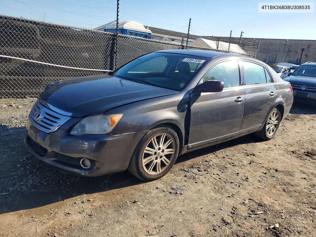 TOYOTA AVALON 2008, VIN 4T1BK36B38U308535