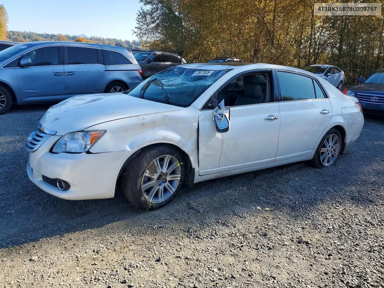 TOYOTA AVALON 2008, VIN 4T1BK36B78U309767