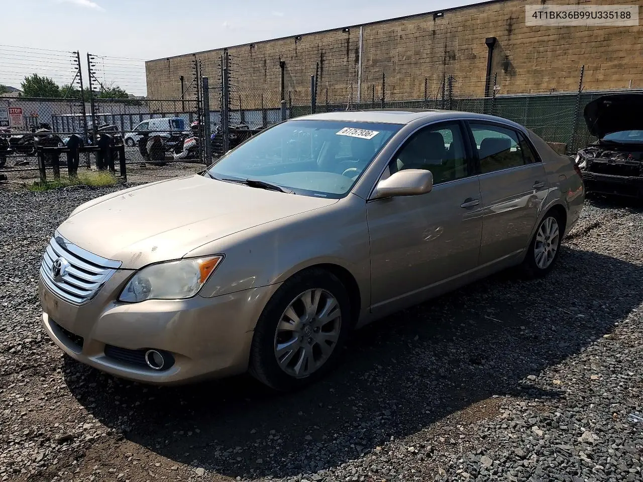 TOYOTA AVALON 2009, VIN 4T1BK36B99U335188