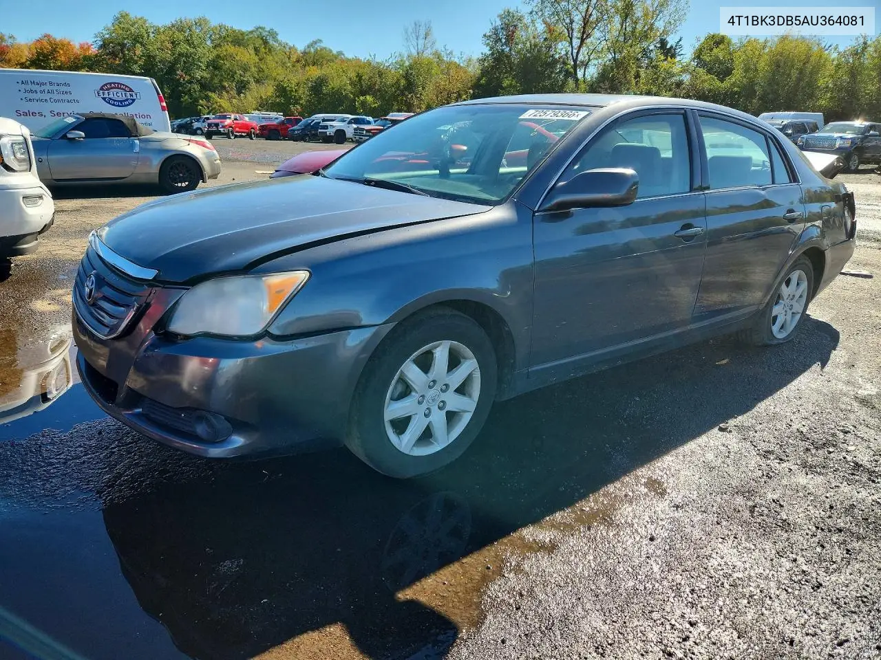TOYOTA AVALON 2010, VIN 4T1BK3DB5AU364081