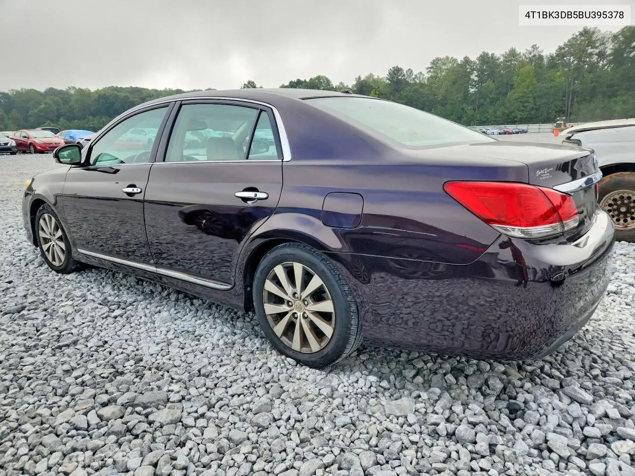 2011 TOYOTA AVALON VIN 4T1BK3DB5BU395378 — фото 2