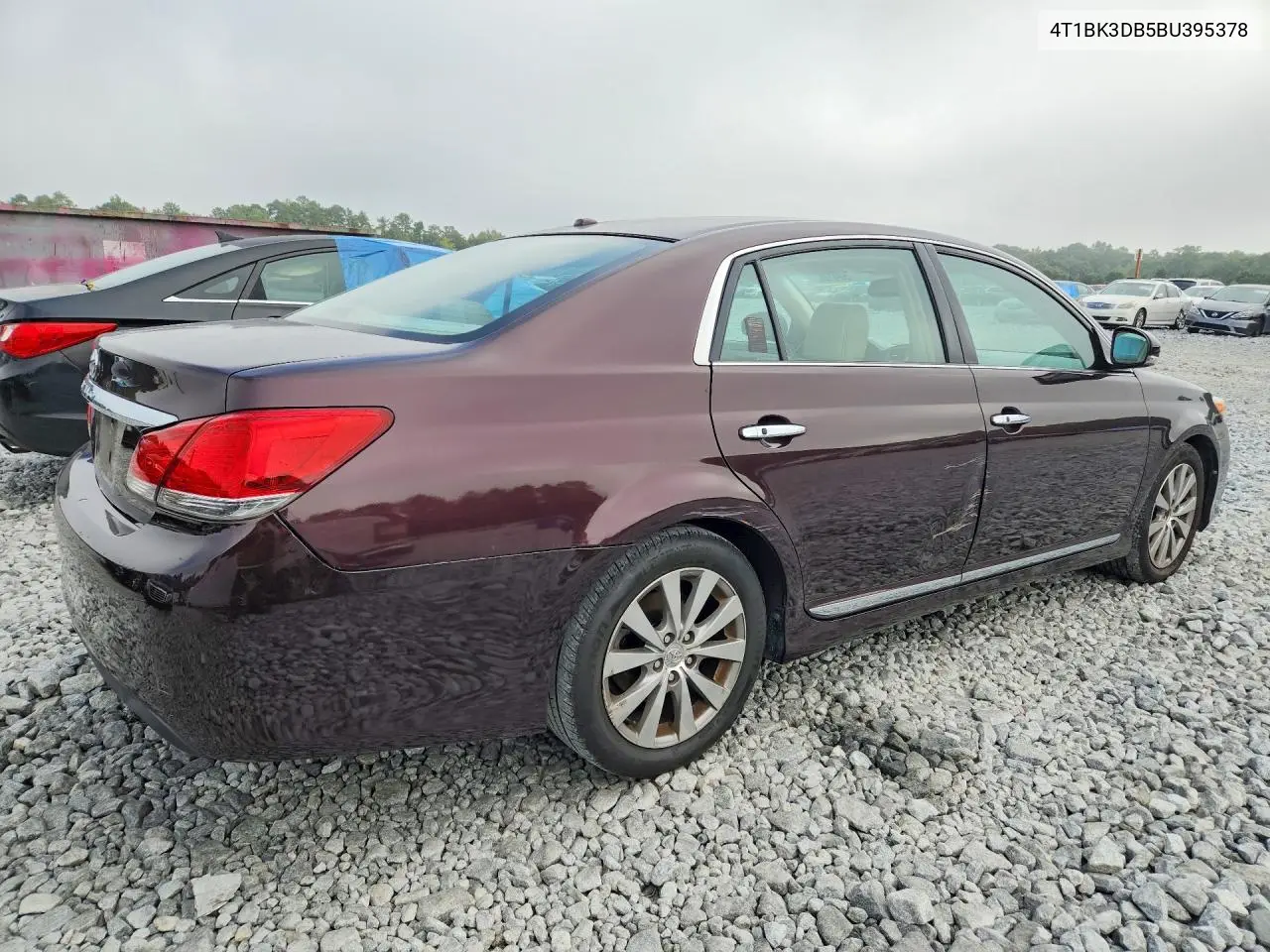2011 TOYOTA AVALON VIN 4T1BK3DB5BU395378 — фото 3