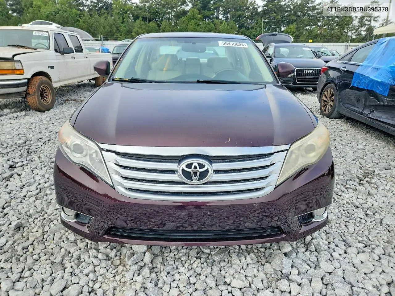 2011 TOYOTA AVALON VIN 4T1BK3DB5BU395378 — фото 5