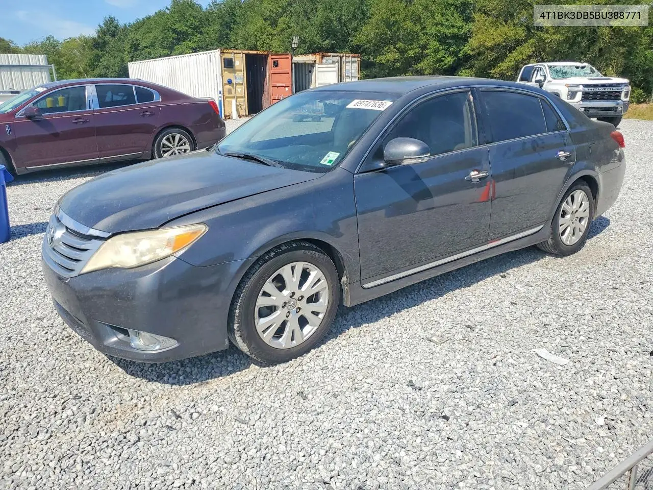 TOYOTA AVALON 2011, VIN 4T1BK3DB5BU388771