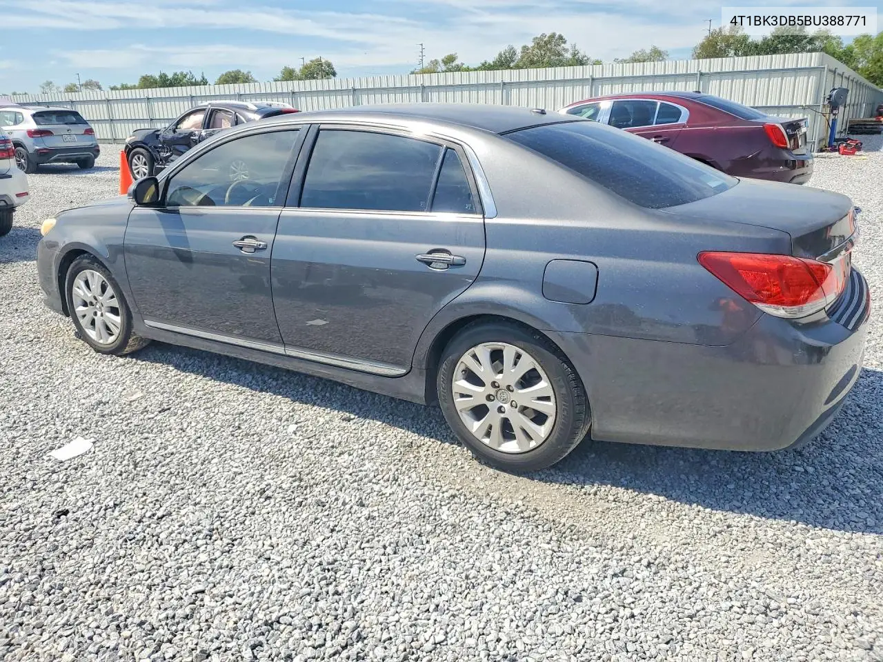 2011 TOYOTA AVALON VIN 4T1BK3DB5BU388771 — фото 2