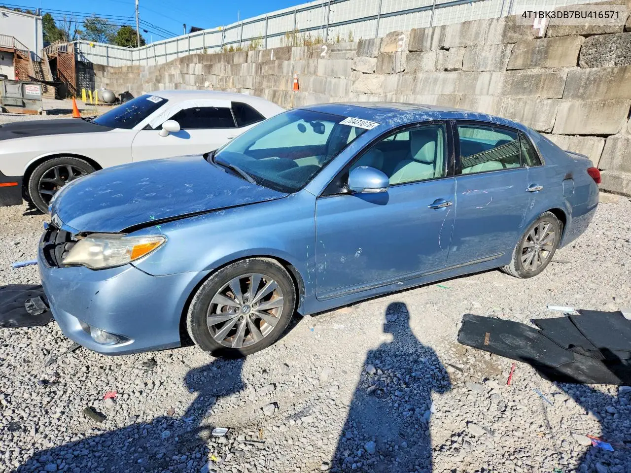 TOYOTA AVALON 2011, VIN 4T1BK3DB7BU416571