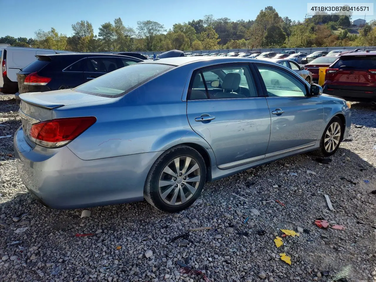 2011 TOYOTA AVALON VIN 4T1BK3DB7BU416571 — фото 3