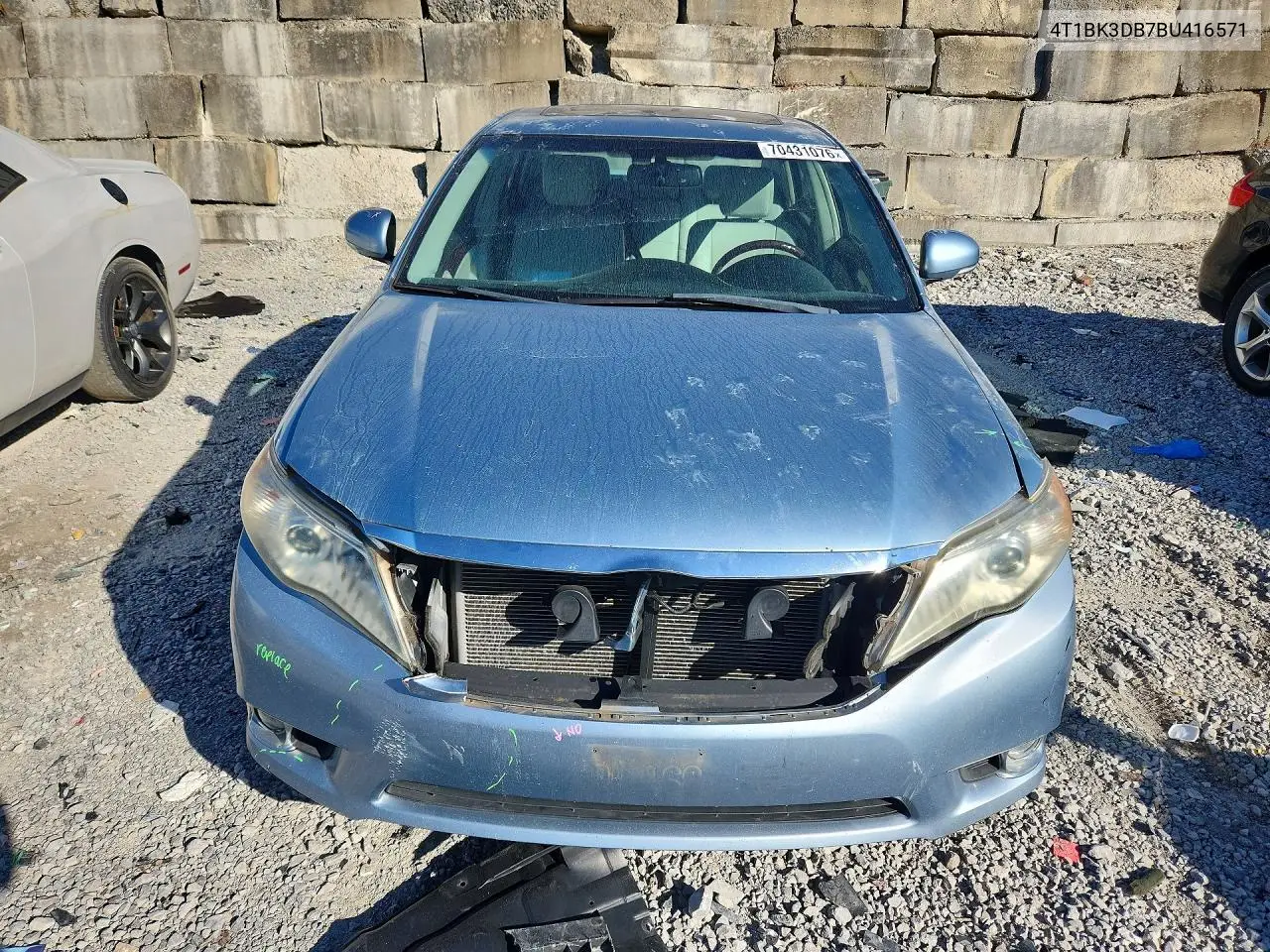2011 TOYOTA AVALON VIN 4T1BK3DB7BU416571 — фото 5