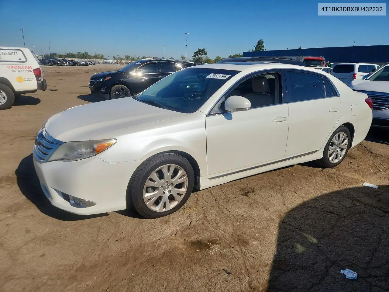 TOYOTA AVALON 2011, VIN 4T1BK3DBXBU432232
