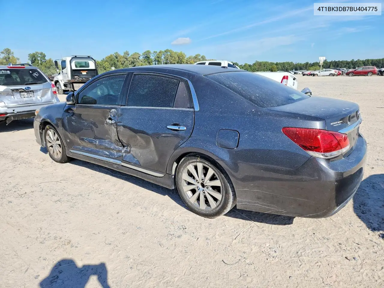 2011 TOYOTA AVALON VIN 4T1BK3DB7BU404775 — фото 2