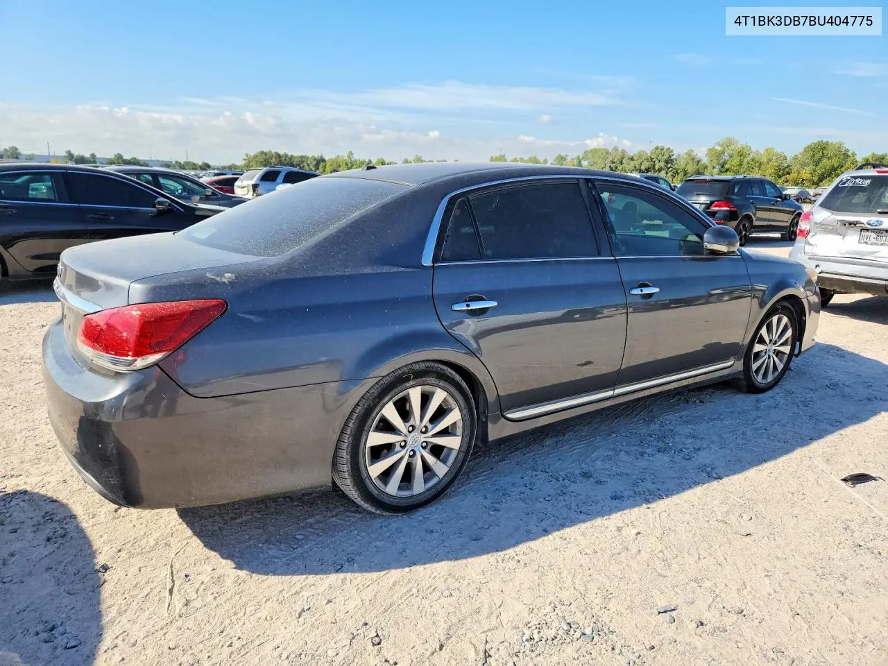 2011 TOYOTA AVALON VIN 4T1BK3DB7BU404775 — фото 3