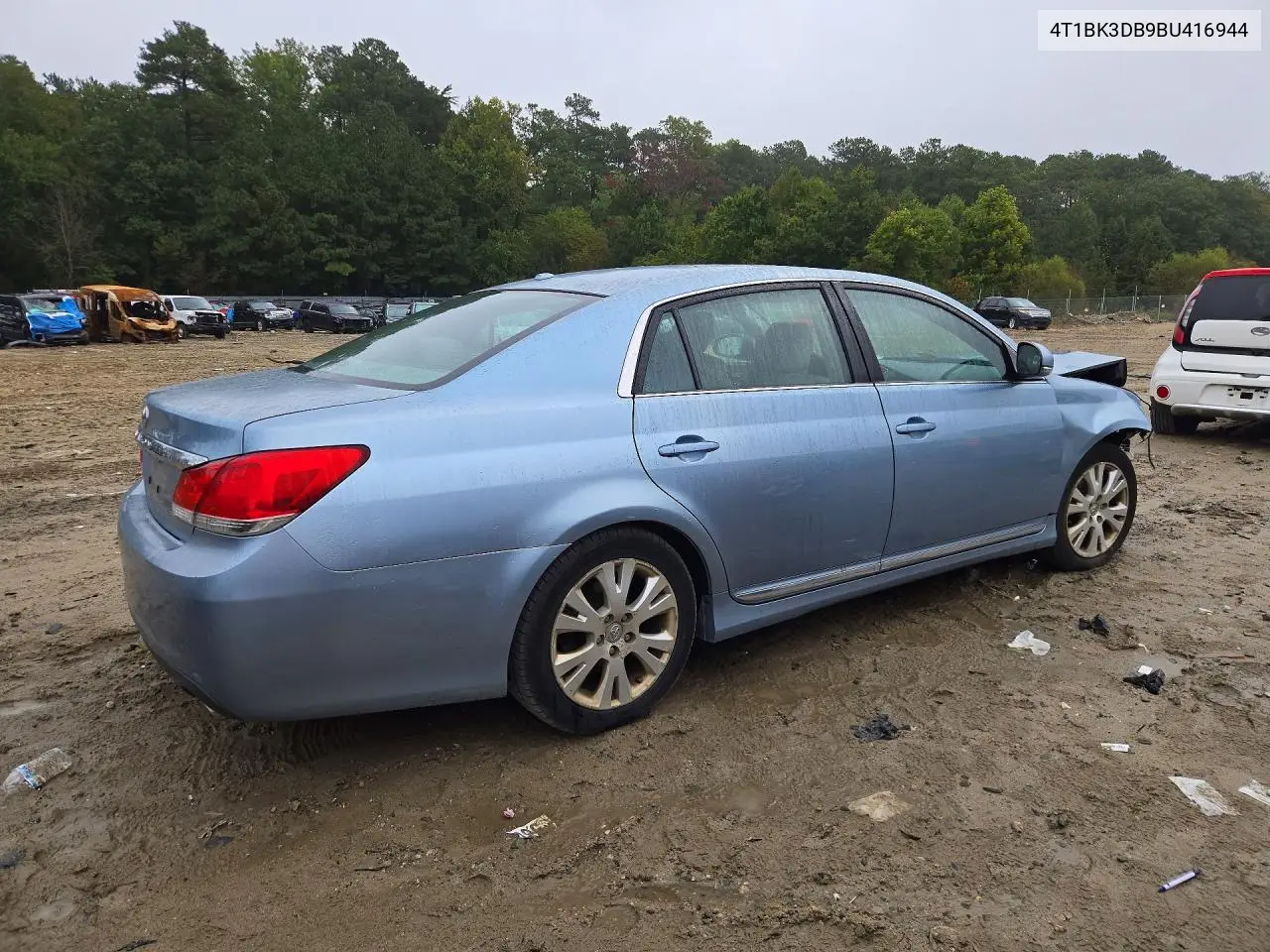 2011 TOYOTA AVALON VIN 4T1BK3DB9BU416944 — фото 3