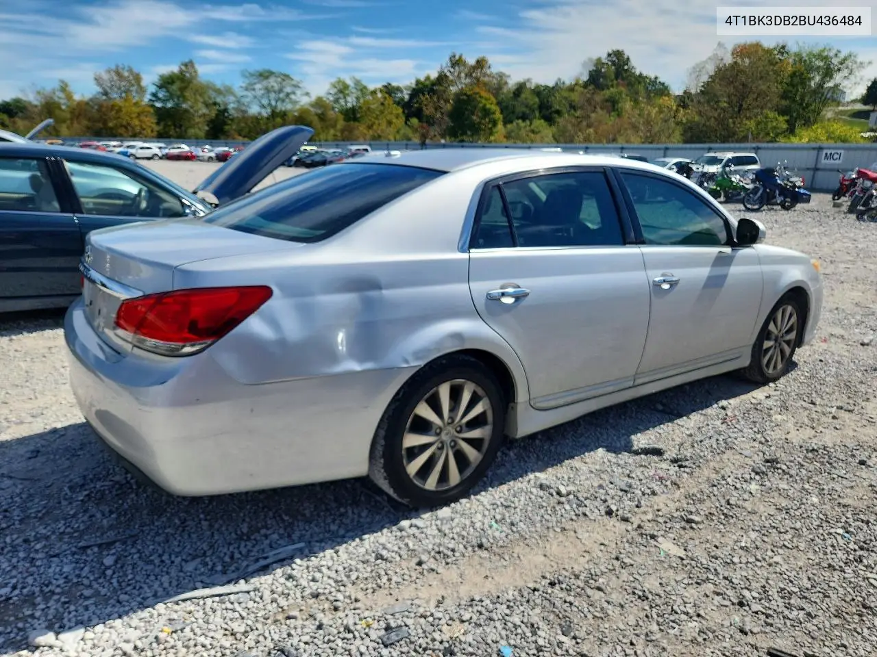 2011 TOYOTA AVALON VIN 4T1BK3DB2BU436484 — фото 3