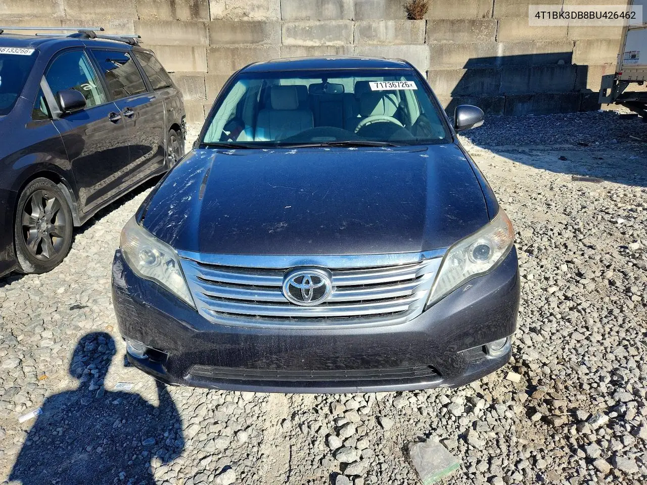 2011 TOYOTA AVALON VIN 4T1BK3DB8BU426462 — фото 5
