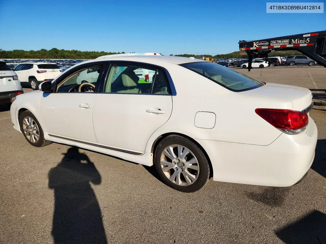 2011 TOYOTA AVALON VIN 4T1BK3DB9BU412814 — фото 2