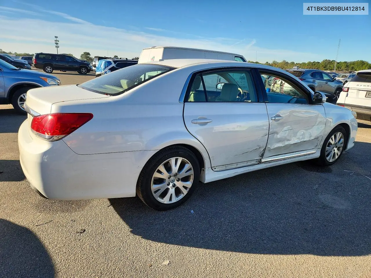 2011 TOYOTA AVALON VIN 4T1BK3DB9BU412814 — фото 3