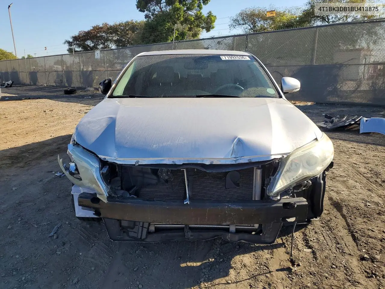 2011 TOYOTA AVALON VIN 4T1BK3DB1BU413875 — фото 5
